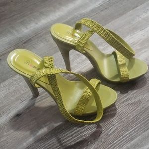 Green sandle heels